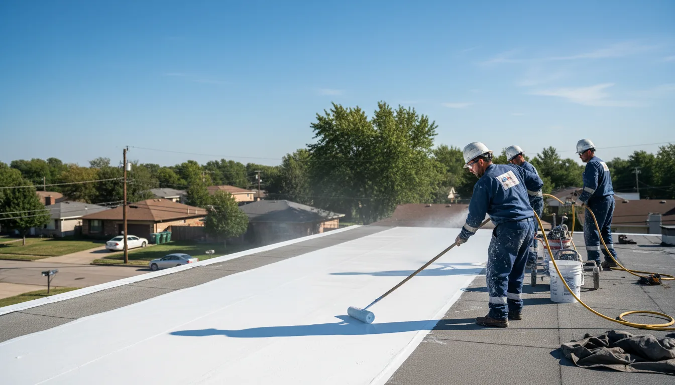 Commercial roof coating in Sheldon, MO near me